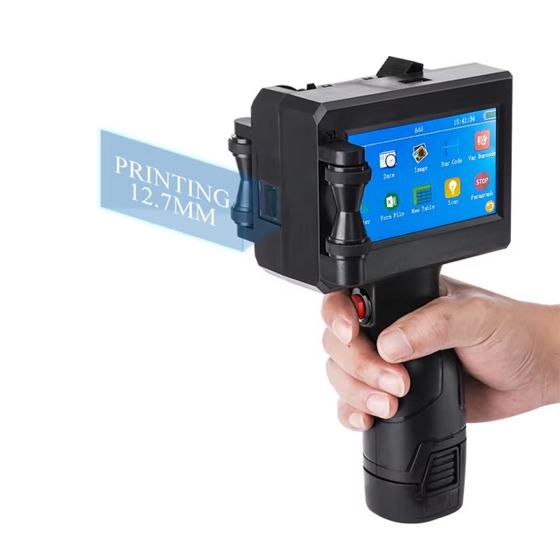 Handheld Inkjet Date Code Printer Gun - Handheld Inkjet Printer Gun, 12.7mm Print