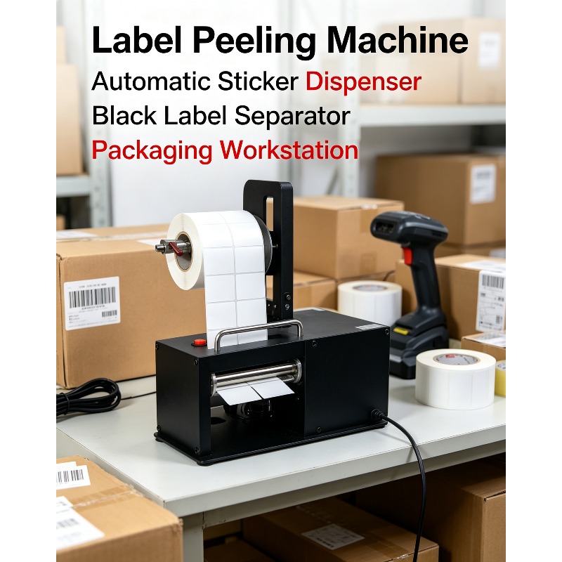 Label Dispenser Electric Peel Machine - L1 Electric Automatic Label Dispenser Adjustable