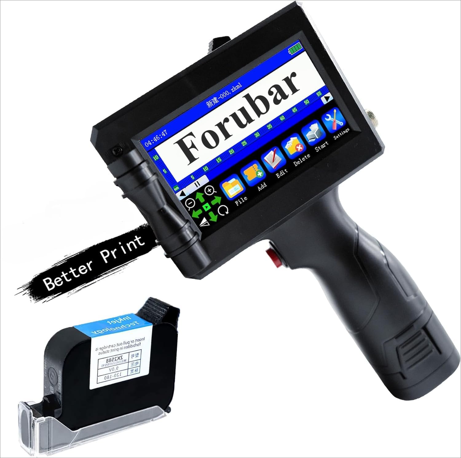 Handheld Inkjet Date Code Printer Gun - Handheld Inkjet Printer Gun, Quick-Drying Label