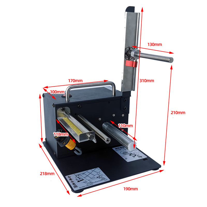 Label Dispenser Electric Peel Machine - L1 Electric Automatic Label Dispenser Adjustable