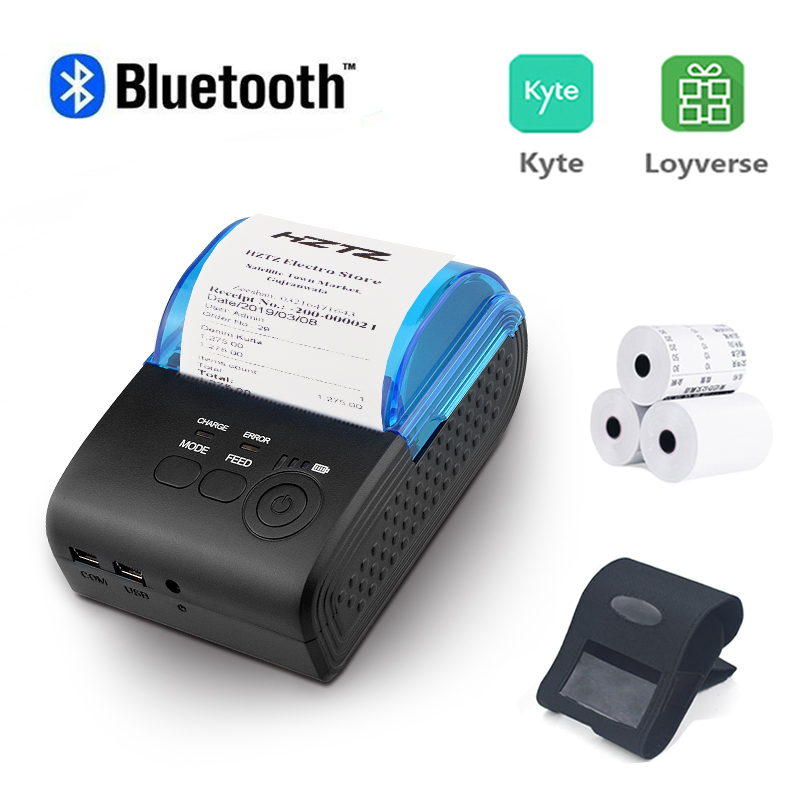 Bluetooth Portable Thermal Receipt Printer 58Mm - Portable Mini Bluetooth Printer Wireless Thermal