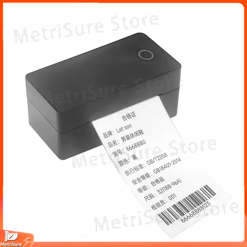 Barcode Printer Direct Thermal 110Mm - Wireless Thermal Label Printer 4x6 Inch