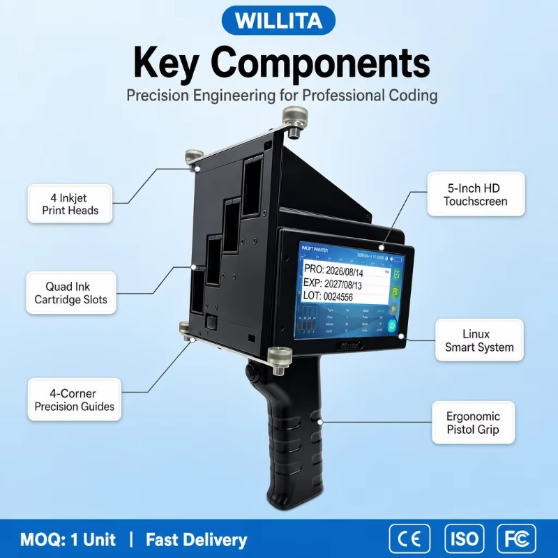 10cm Large Format TIJ Handheld - огляд і ціна Handheld Inkjet Date Code Printer Gun