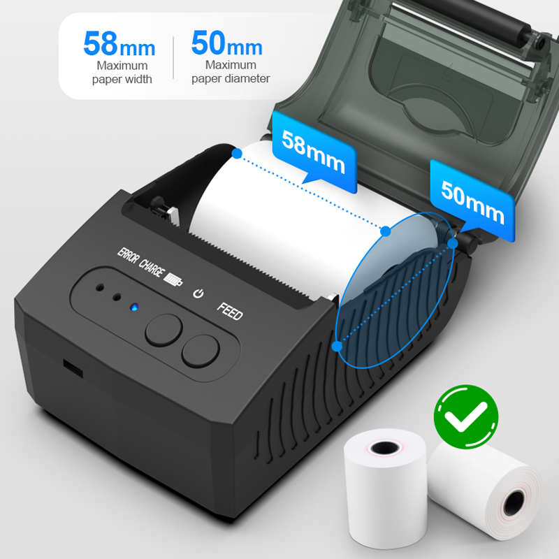 Portable 58mm Bluetooth Therma - огляд і ціна Bluetooth Portable Thermal Receipt Printer 58Mm