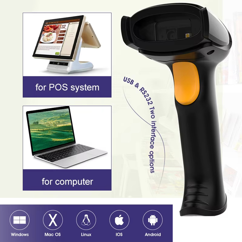 Langhuike Handheld 1D/2D QR Ba - огляд і ціна Wireless Barcode Scanner 2D Qr Laser