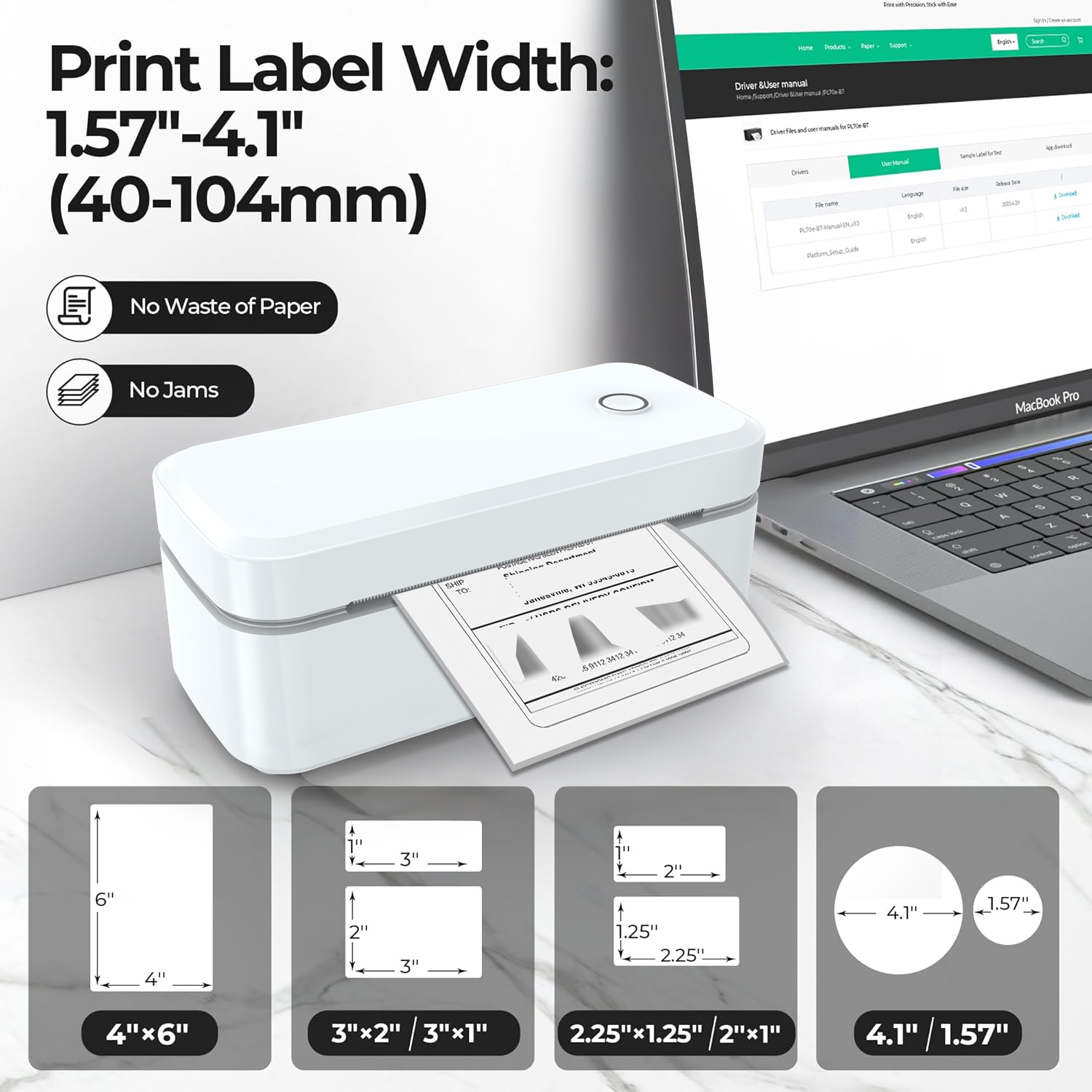 Marklife X4 Bluetooth Thermal  - огляд і ціна Thermal Label Printer 4X6 Shipping