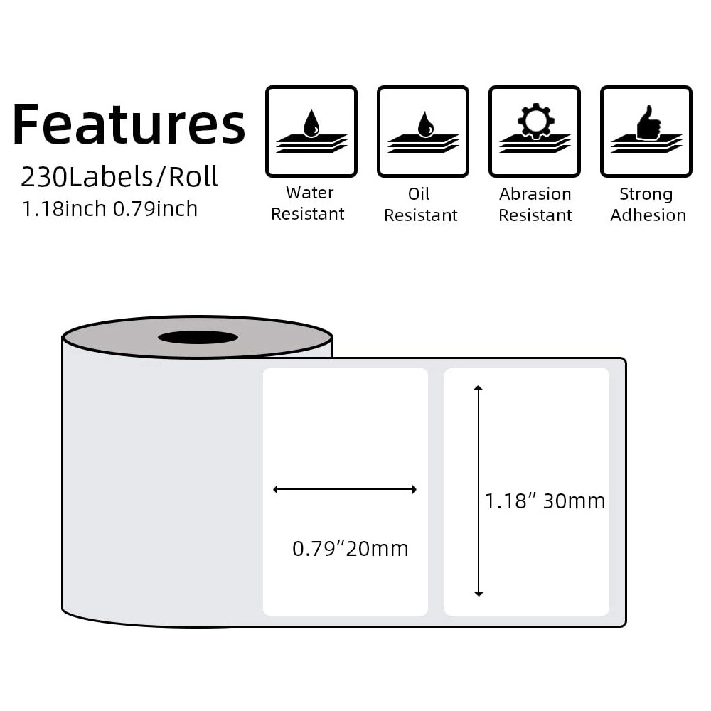 Phomemo Sticker Paper for M110 - огляд і ціна Round Sticker Thermal Labels Colored