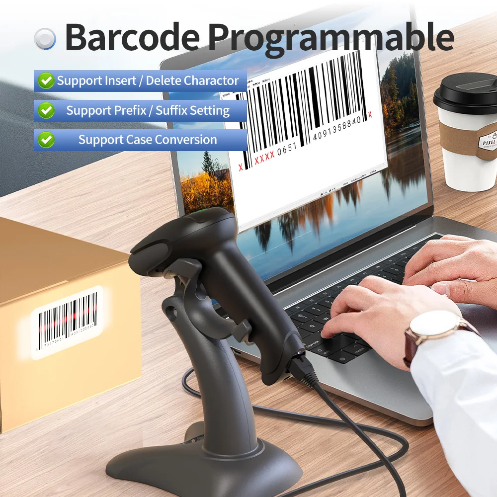 GTCODESTAR Handheld Wireless B - огляд і ціна Wireless Barcode Scanner 2D Qr Laser