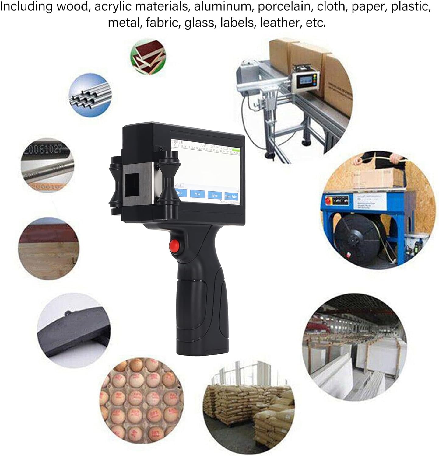 Handheld Inkjet Printer Gun, Q - огляд і ціна Handheld Inkjet Date Code Printer Gun