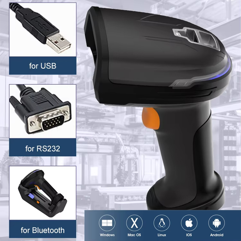 Laser High Speed Portable 2d B - огляд і ціна Wireless Barcode Scanner 2D Qr Laser
