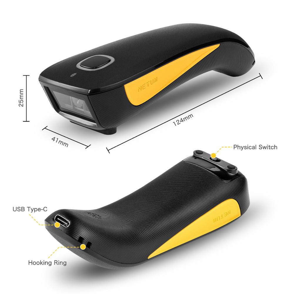 NETUM C750 Bluetooth QR 2D Bar - огляд і ціна Wireless Barcode Scanner 2D Qr Laser