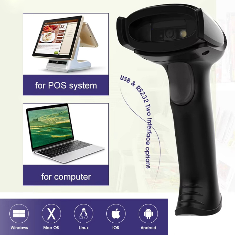 1D 2D QR Wireless Barcode Scan - огляд і ціна Wireless Barcode Scanner 2D Qr Laser