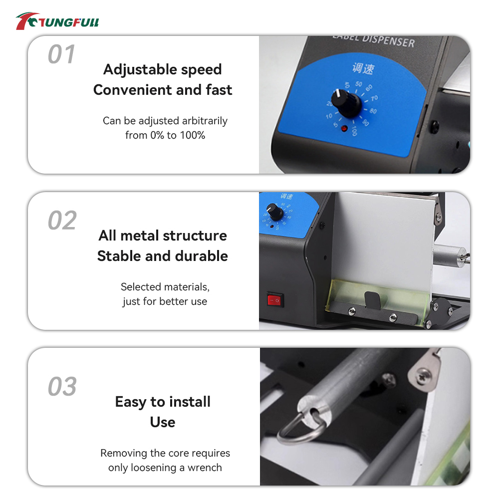 TUNGFULL Automatic Label Dispe - огляд і ціна Label Dispenser Electric Peel Machine