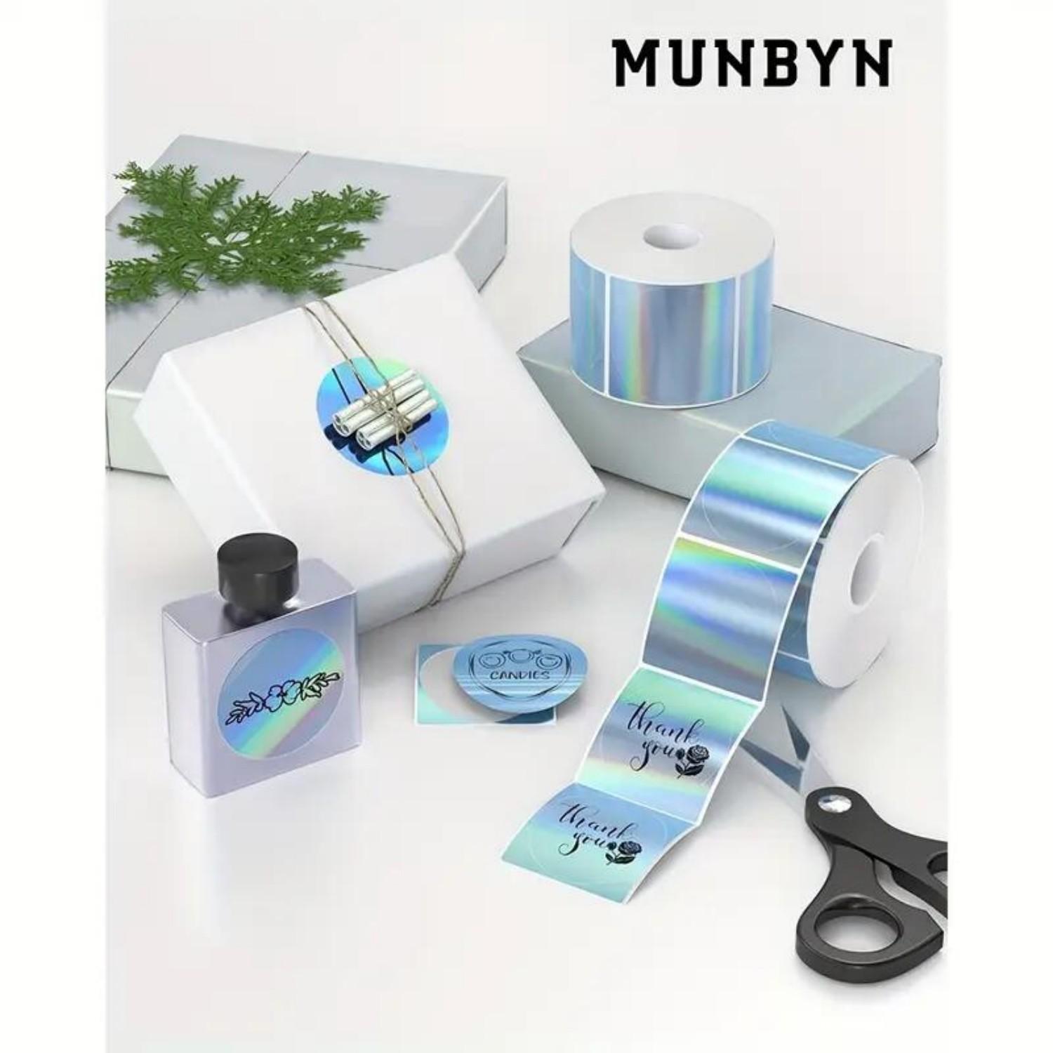 4 Rolls of Full-Color Laser Ho - огляд і ціна Round Sticker Thermal Labels Colored