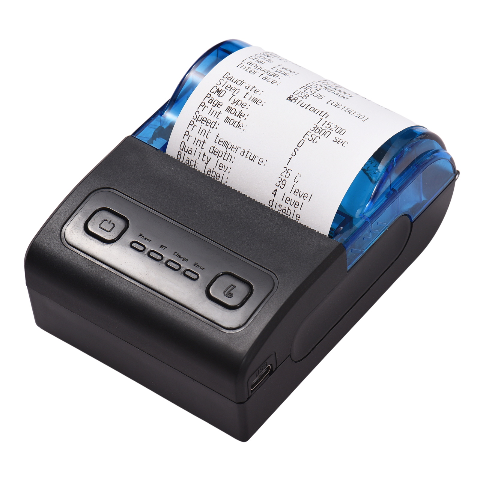 MPT-II Portable Mini Thermal P - огляд і ціна Bluetooth Portable Thermal Receipt Printer 58Mm