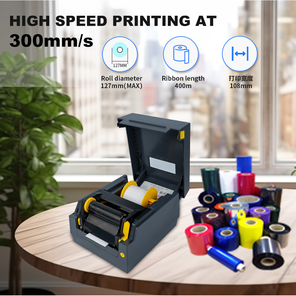 110mm Thermal Transfer Label P - огляд і ціна Thermal Label Printer 4X6 Shipping