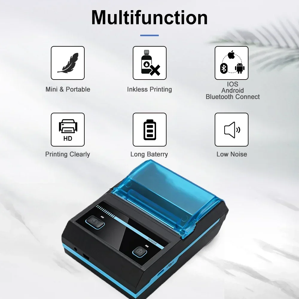58mm Bluetooth Thermal Printer - огляд і ціна Bluetooth Portable Thermal Receipt Printer 58Mm