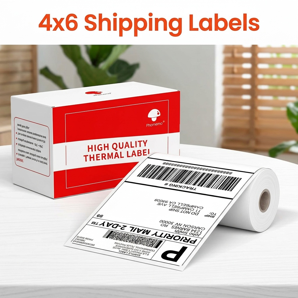 White 4x6 Thermal Shipping Sti - огляд і ціна Thermal Label Printer 4X6 Shipping