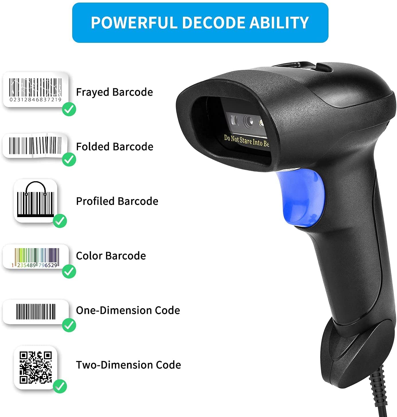 NETUM L5 Wired 2D Barcode Scan - огляд і ціна Wireless Barcode Scanner 2D Qr Laser