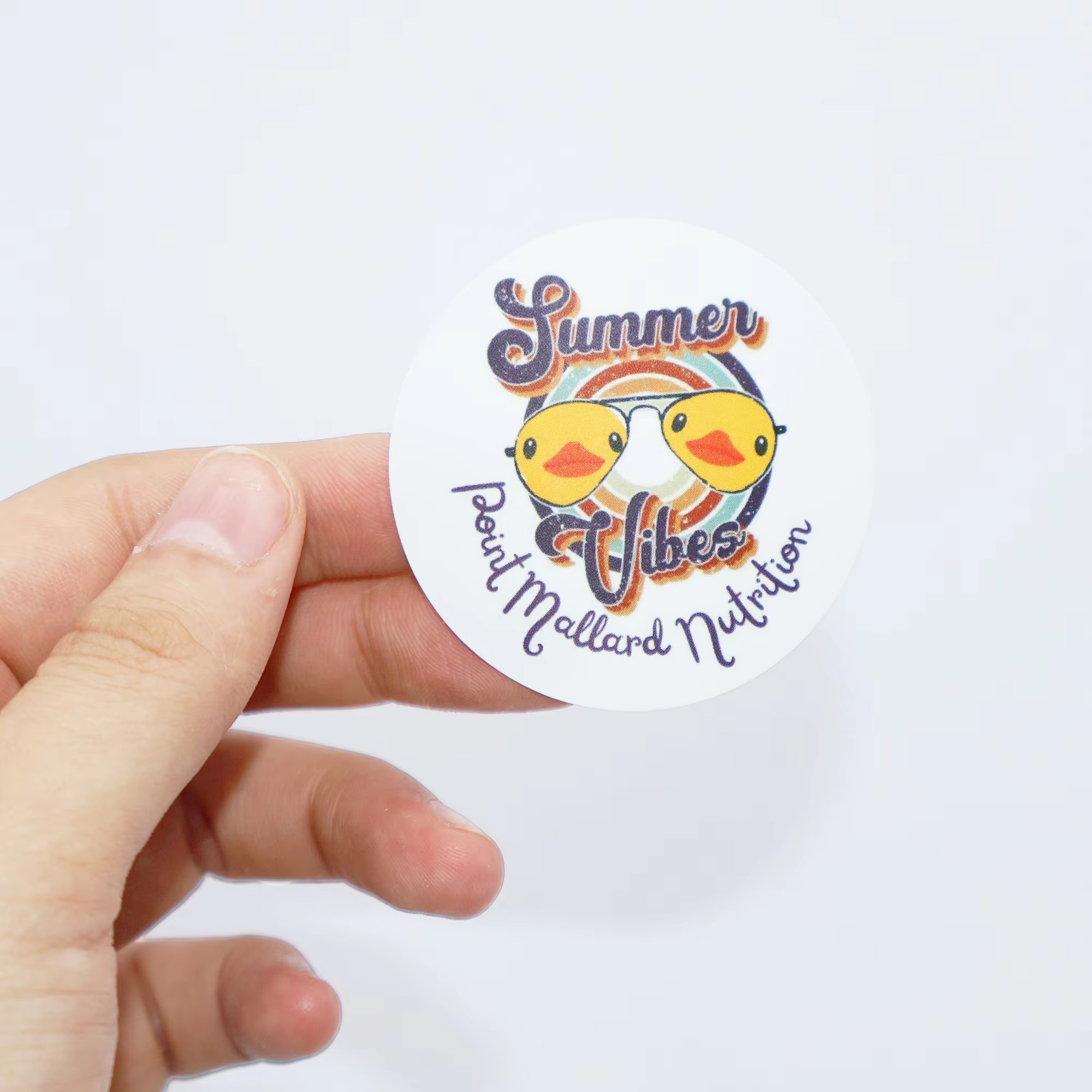 Custom Rainbow Thermal Label S - огляд і ціна Round Sticker Thermal Labels Colored