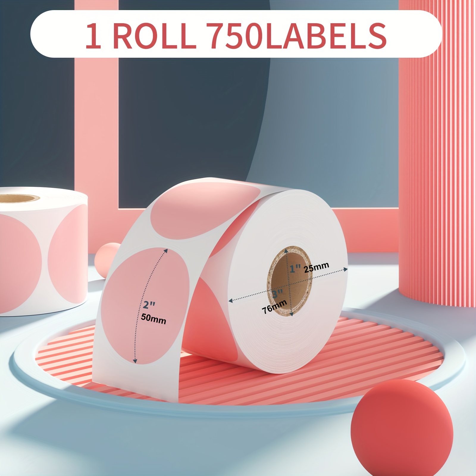 2 Inch Color Coding Thermal La - огляд і ціна Round Sticker Thermal Labels Colored