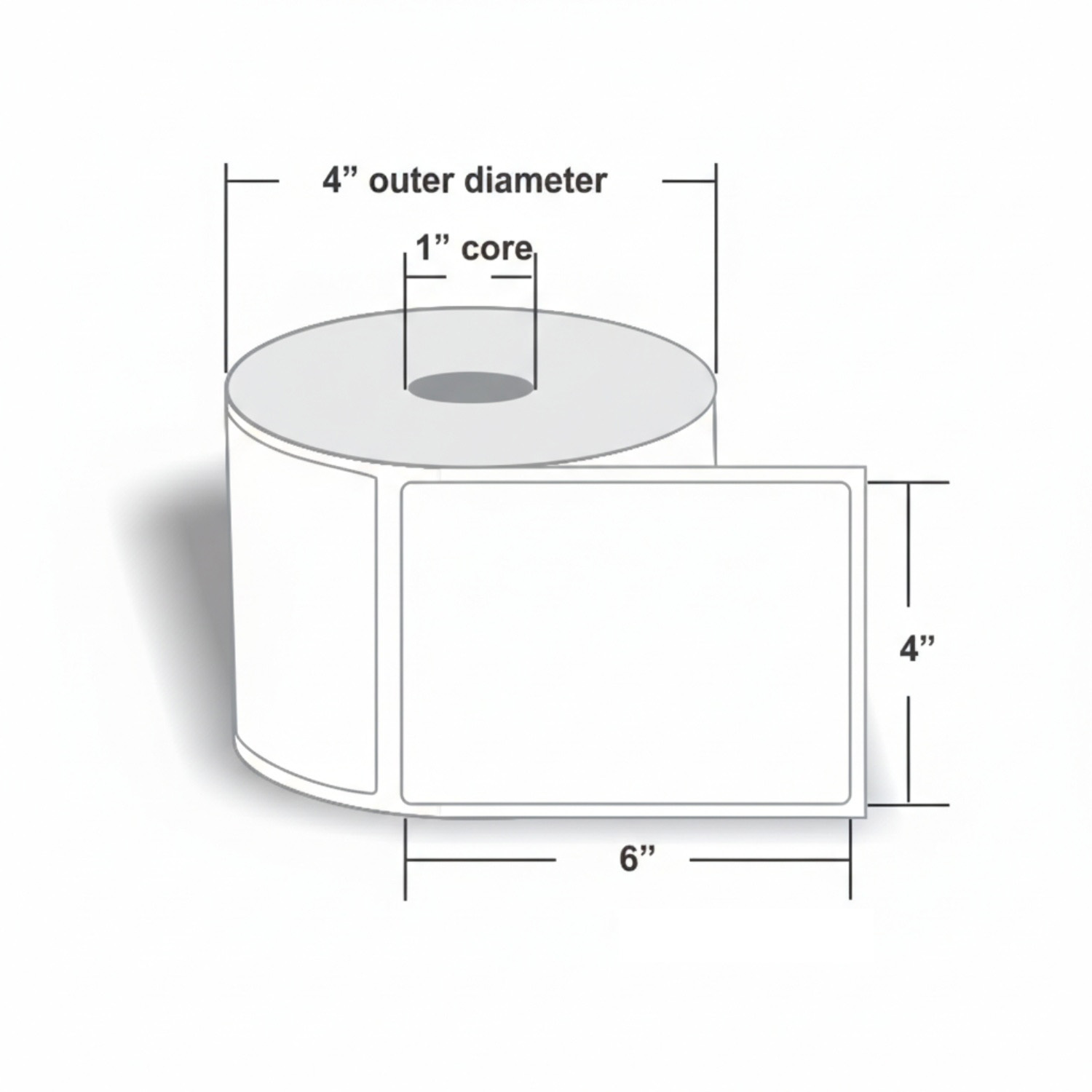 4x6 Inch Direct Thermal Shippi - огляд і ціна Thermal Shipping Label Roll 4X6 500