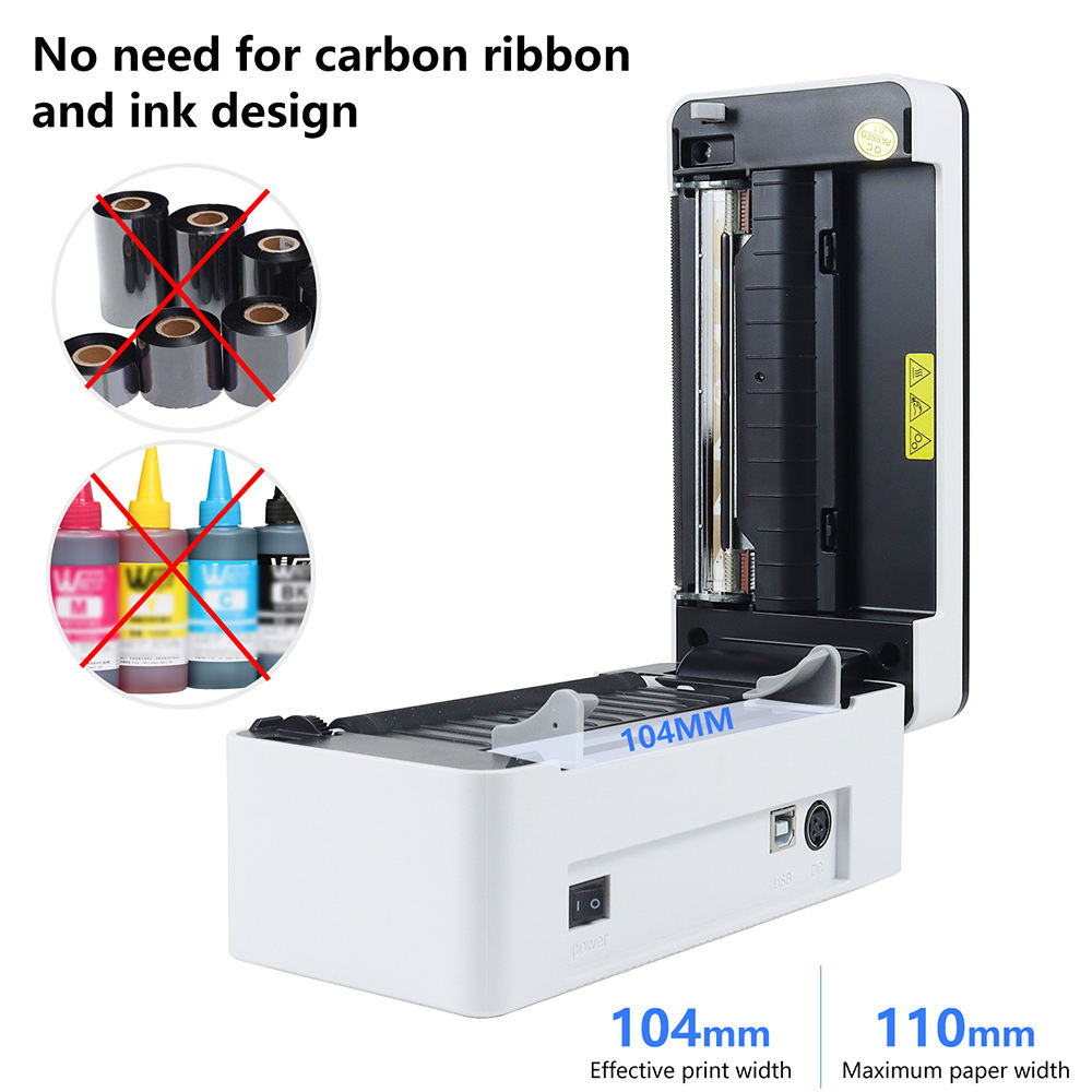 ljc new Xprinter XP-D463B 4X6  - огляд і ціна Barcode Printer Direct Thermal 110Mm