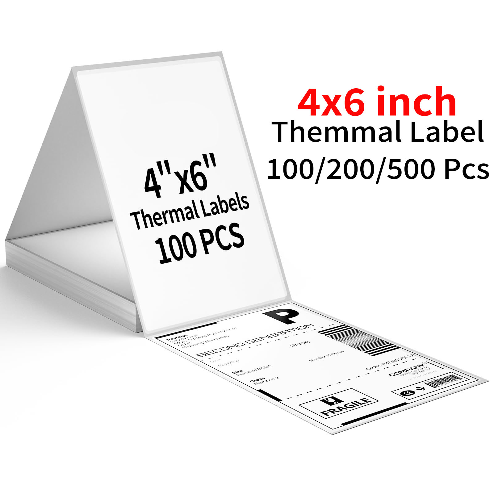 4x6 Inch Thermal Label Paper 1 - огляд і ціна Thermal Shipping Label Roll 4X6 500