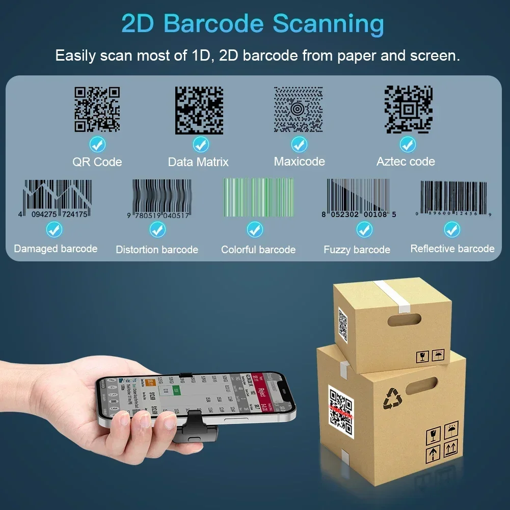 Eyoyo EY-022 2D Bluetooth Barc - огляд і ціна Wireless Barcode Scanner 2D Qr Laser