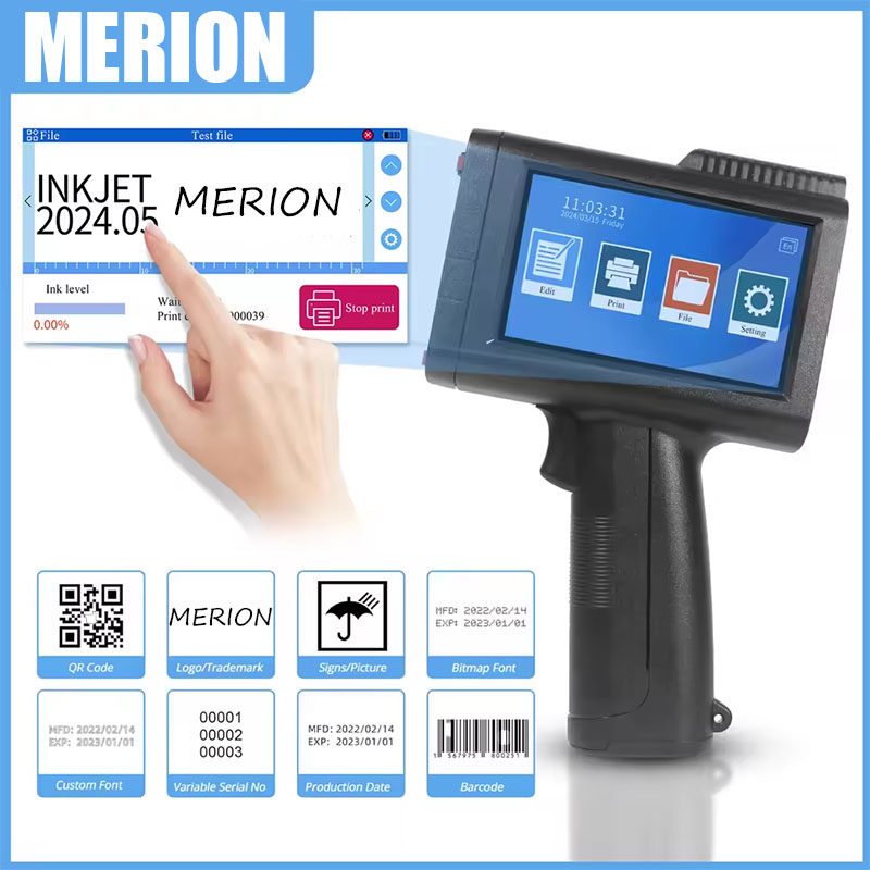 12.7mm Handheld Inkjet Printer - огляд і ціна Handheld Inkjet Date Code Printer Gun
