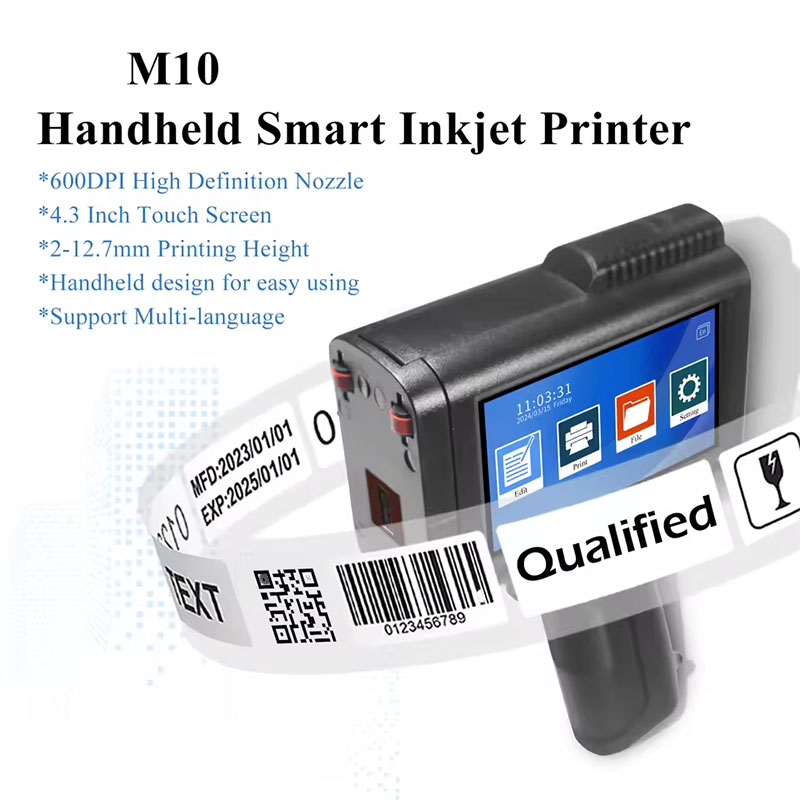 12.7mm Handheld Inkjet Printer - огляд і ціна Handheld Inkjet Date Code Printer Gun