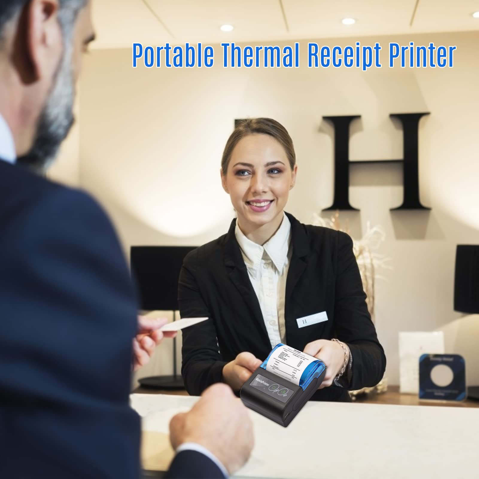 58mm Portable Thermal Receipt  - огляд і ціна Bluetooth Portable Thermal Receipt Printer 58Mm