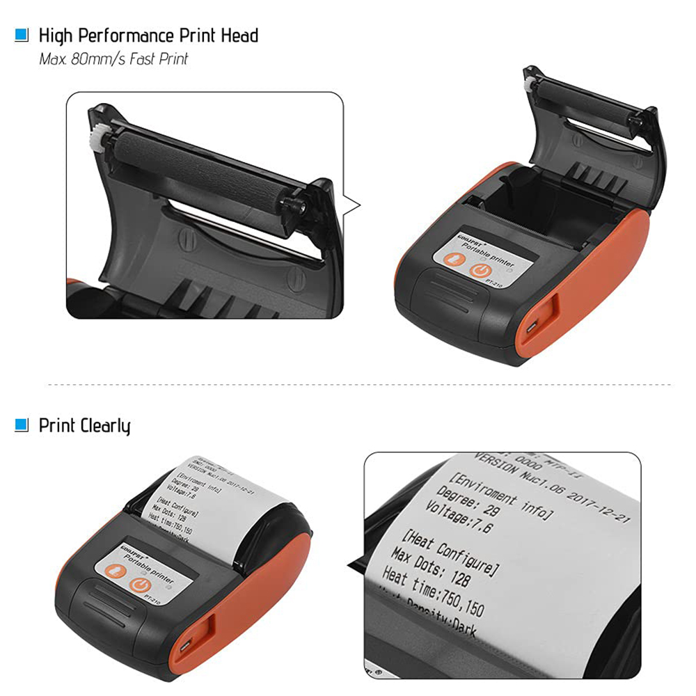 Mini Portable Thermal Receipt  - огляд і ціна Bluetooth Portable Thermal Receipt Printer 58Mm